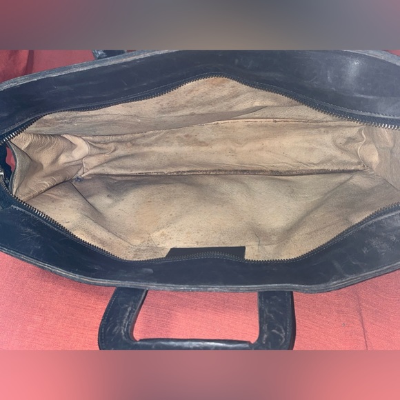 Union Pacific RailRoad Black Leather Satchel/Brief case Vintage - Picture 10 of 13